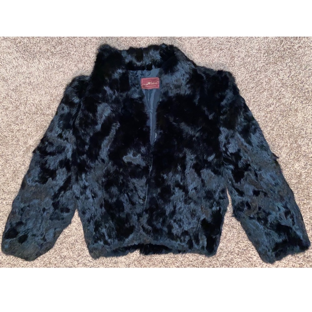 Rabbit fur coat